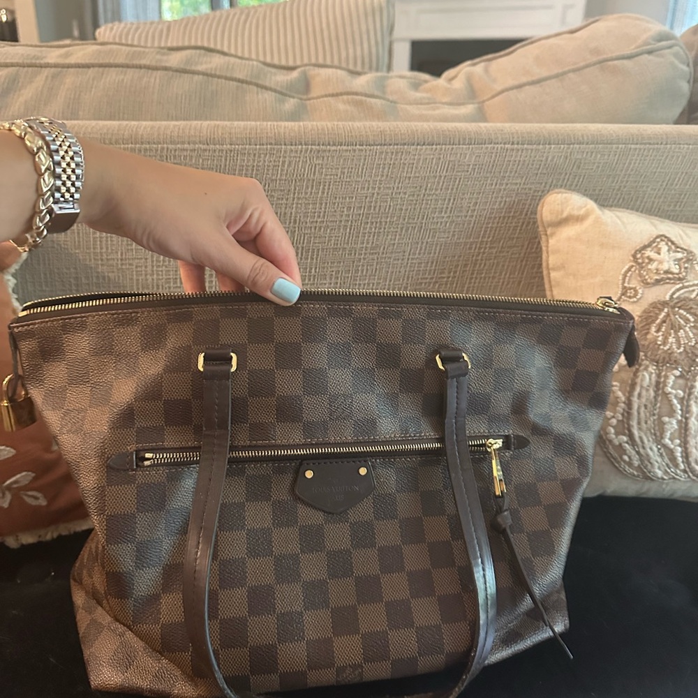 Louis Vuitton Brown Checkered Tote